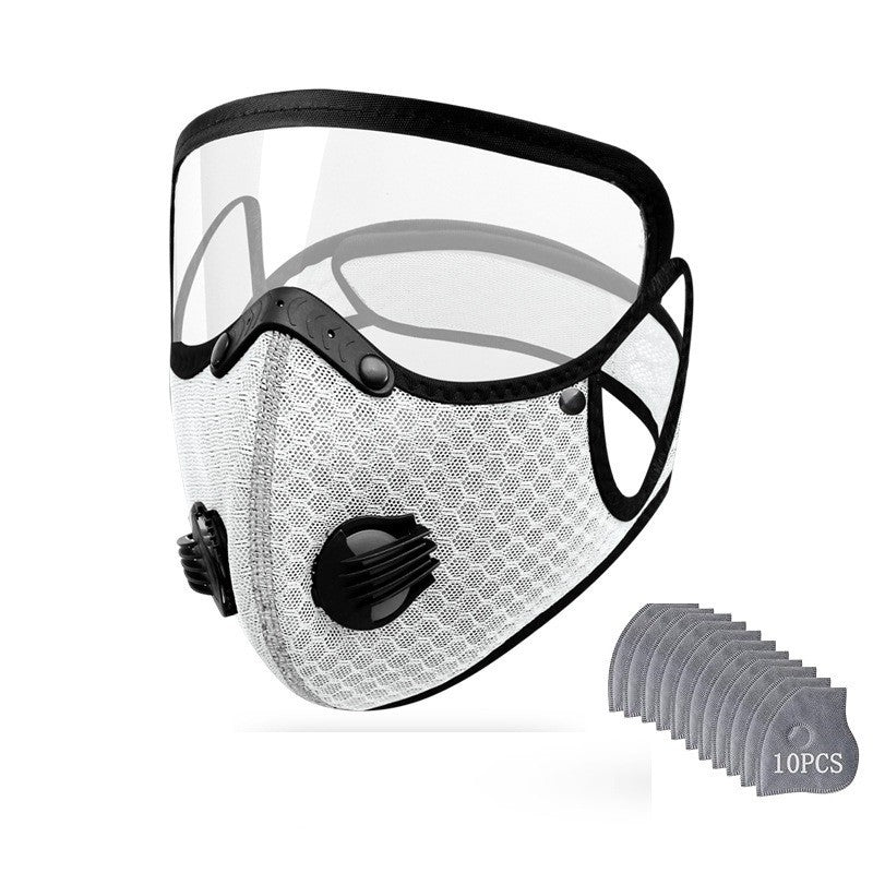 Reusable Carbon Filter Dust Mask with Adjustable Goggles, With 5-Layer Filter