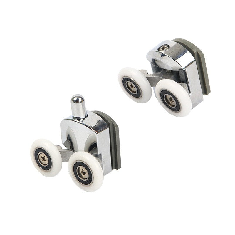 4 Twin Shower Screen Door ROLLERS Runners Wheels 23mm Top & Bottom Replacement