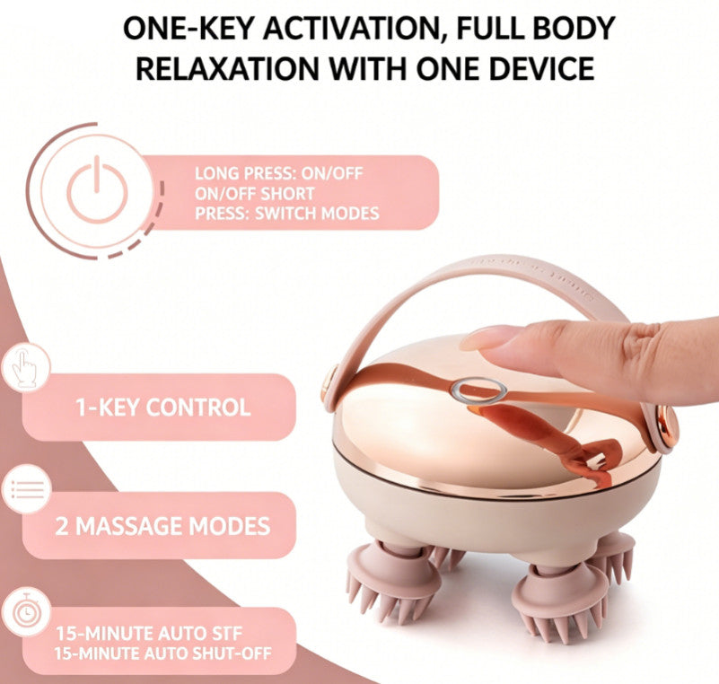 Electric Scalp Massager Cat Massager Waterproof Head Massager