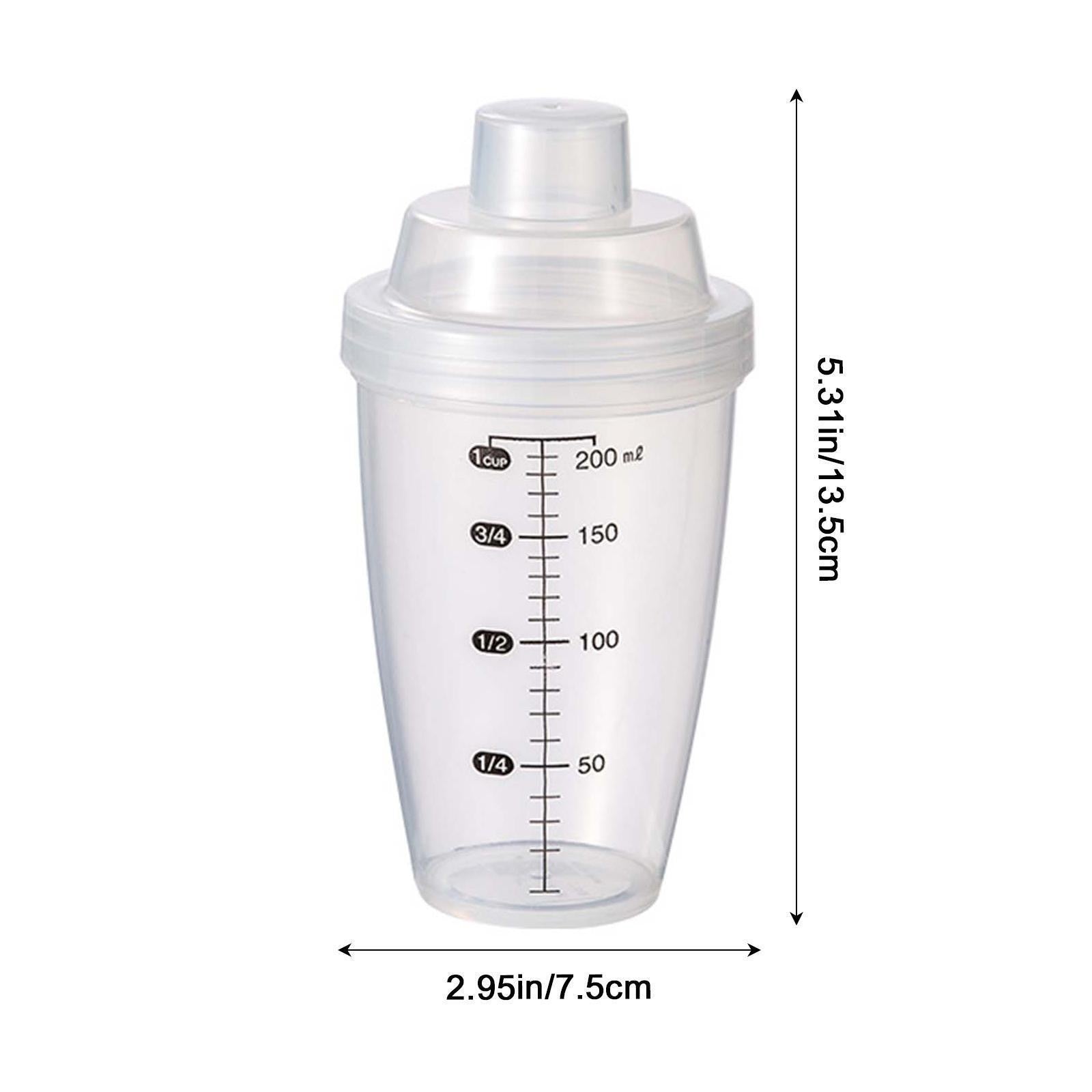 Protein Shaker Bottle Clear Small Mixing Cup Portable Blender Bottles Drink