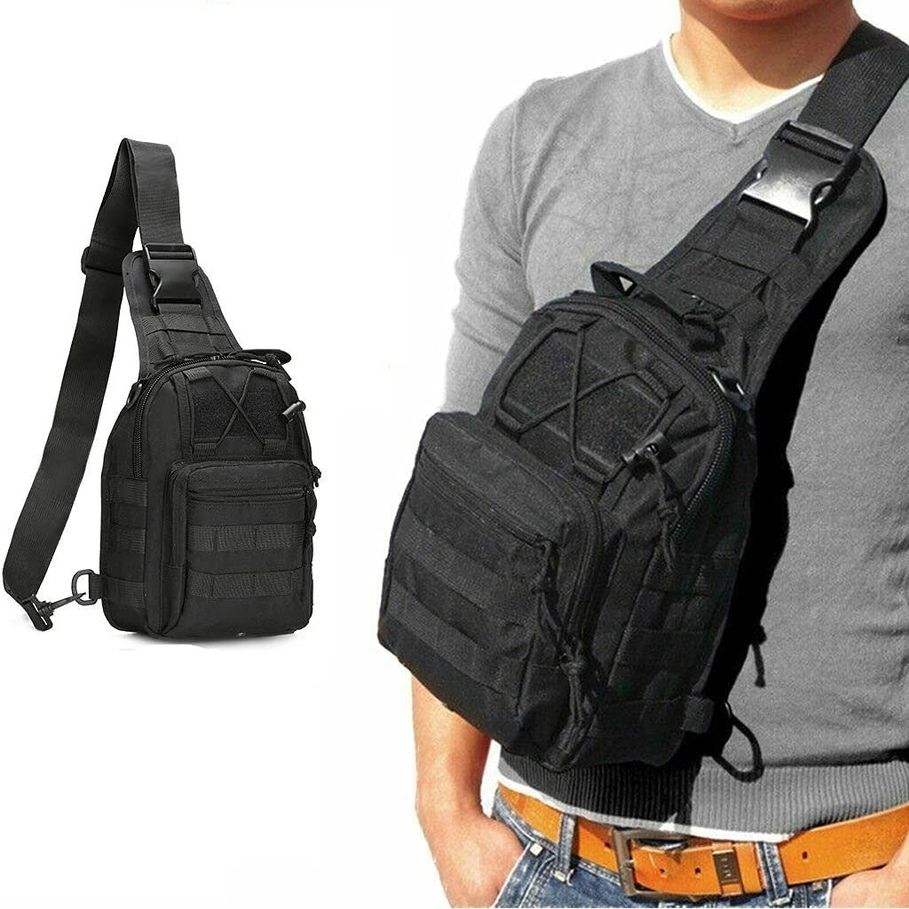 Outdoor Tactical Shoulder Bag Messenger Sling Chest Pack Military Molle Backpack
