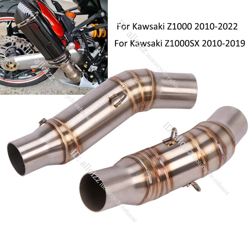For Kawasaki Z1000 Z1000SX 2010-2019 Motorcycle Exhaust System Middle Link Pipe