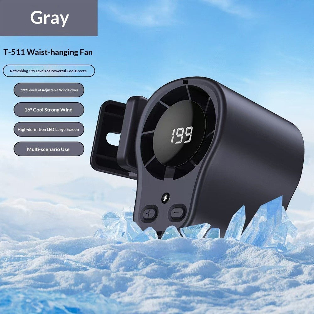 2026 Car Clip on 360° Air Conditioner Fan with LED Display,USB Rechargeable Fan