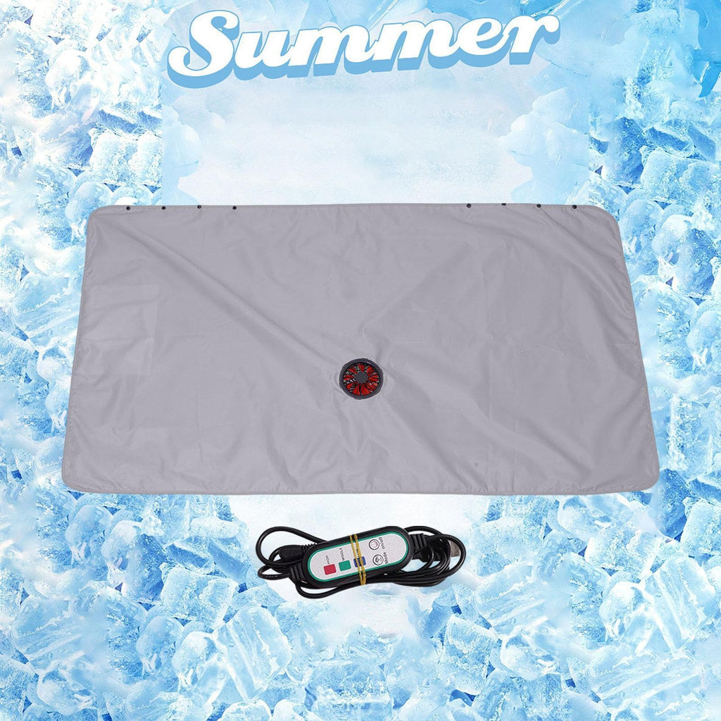 Cooling Blanket with Fan Electric Sun Protection Breathable Summer Blanket.*