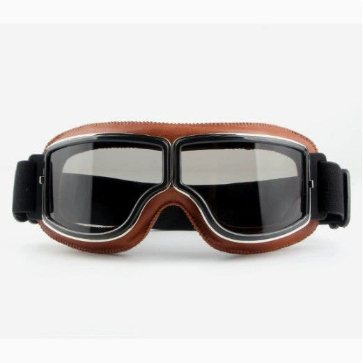 Motorcycle Windproof Goggles Old School Vintage Retro Motorbike Glasses Eyewear