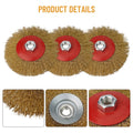 For Angle Grinder Rotary Die Grinder Removal Wheel Stainless Steel Wire Brush