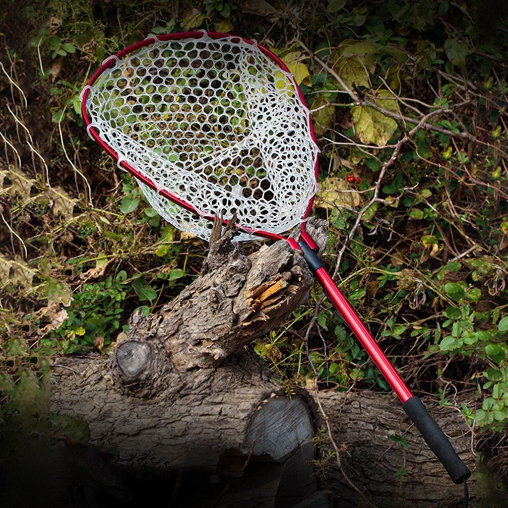 Landing Net Telescopic Folding  Trout Salmon Net Retractable