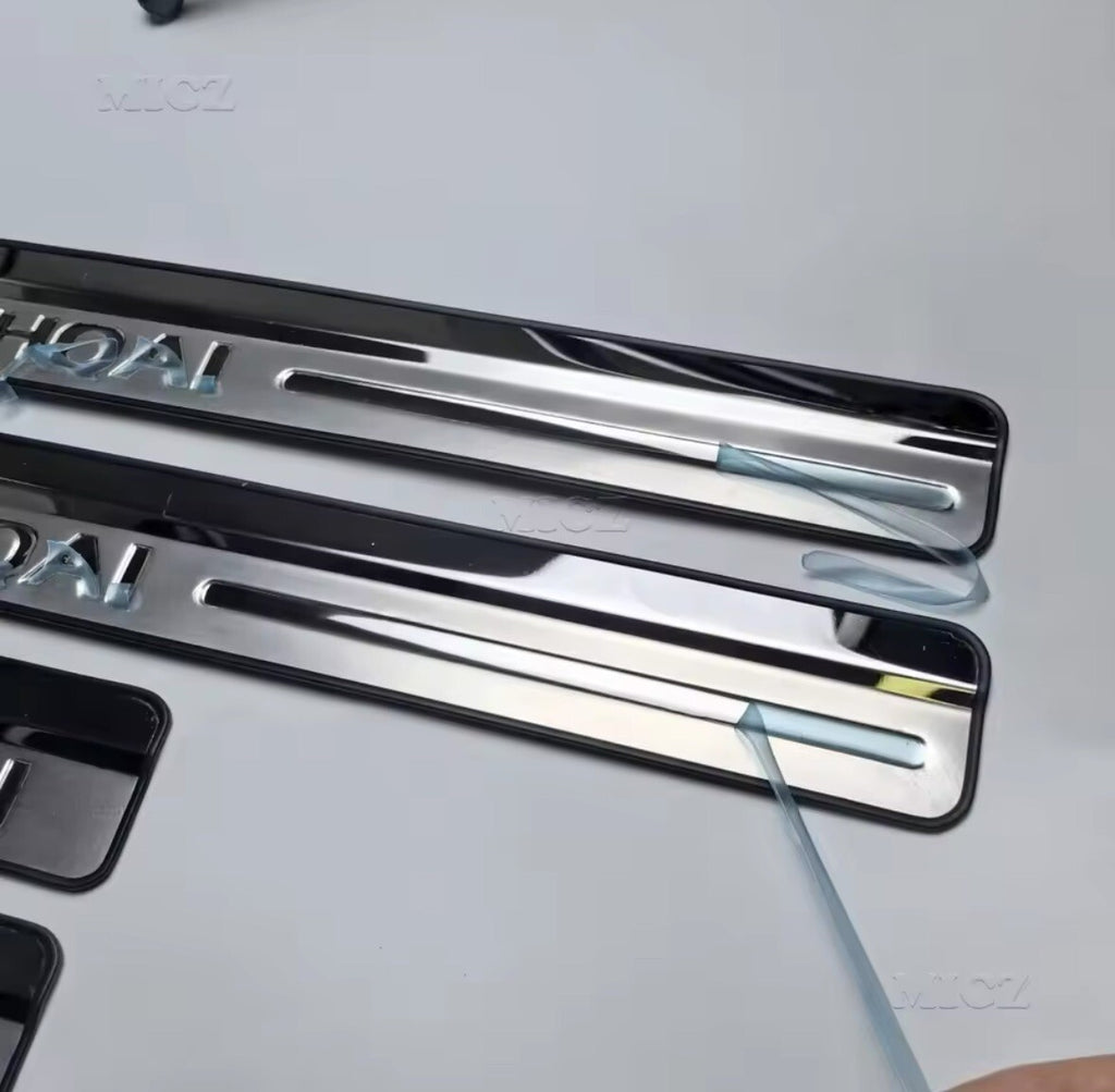 For Nissan Qashqai Door Entry Guards 4PCS Stainless Chrome Sill Protectors