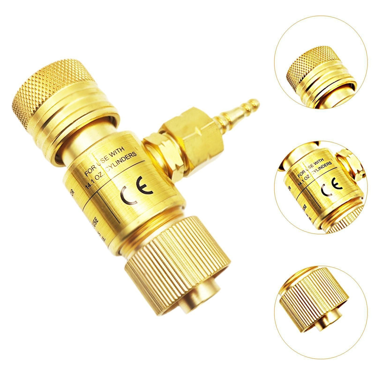 Mapp Transfer 7/16" Flat Tank Set Spare Parts Pressure Regulator Gas Valve