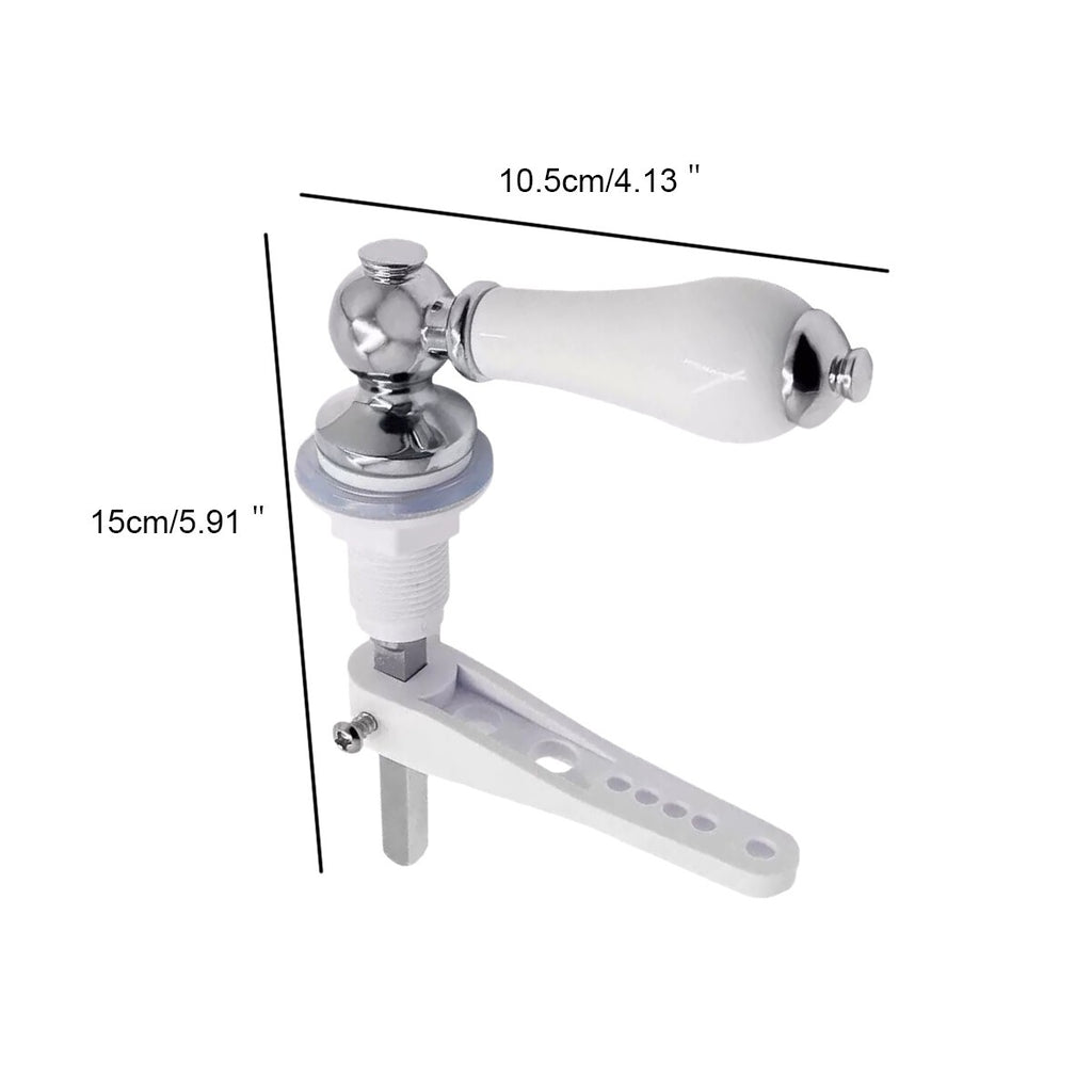 Ceramic Toilet Cistern Lever Traditional WC Flush Handle Victorian Style Chrome
