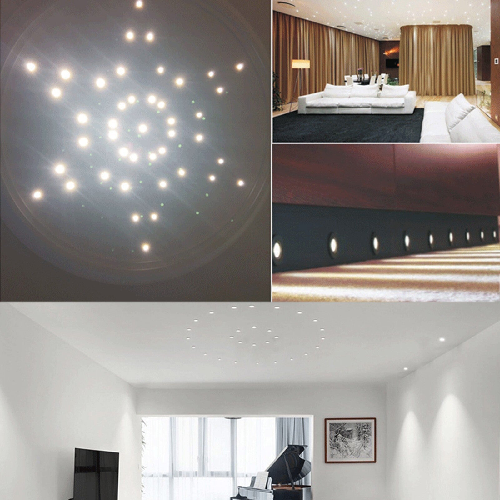 3W 5pcs LED Recessed Small Ceiling Lights Cabinet Mini Spot Downlight Minispot