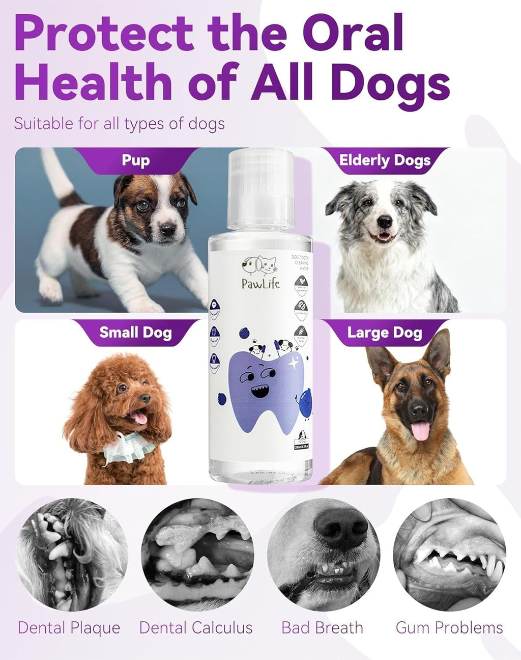 1-2PACK PawBright Dental Plus, Odorless & Flavorless Formula to Fight Tartar-NEW