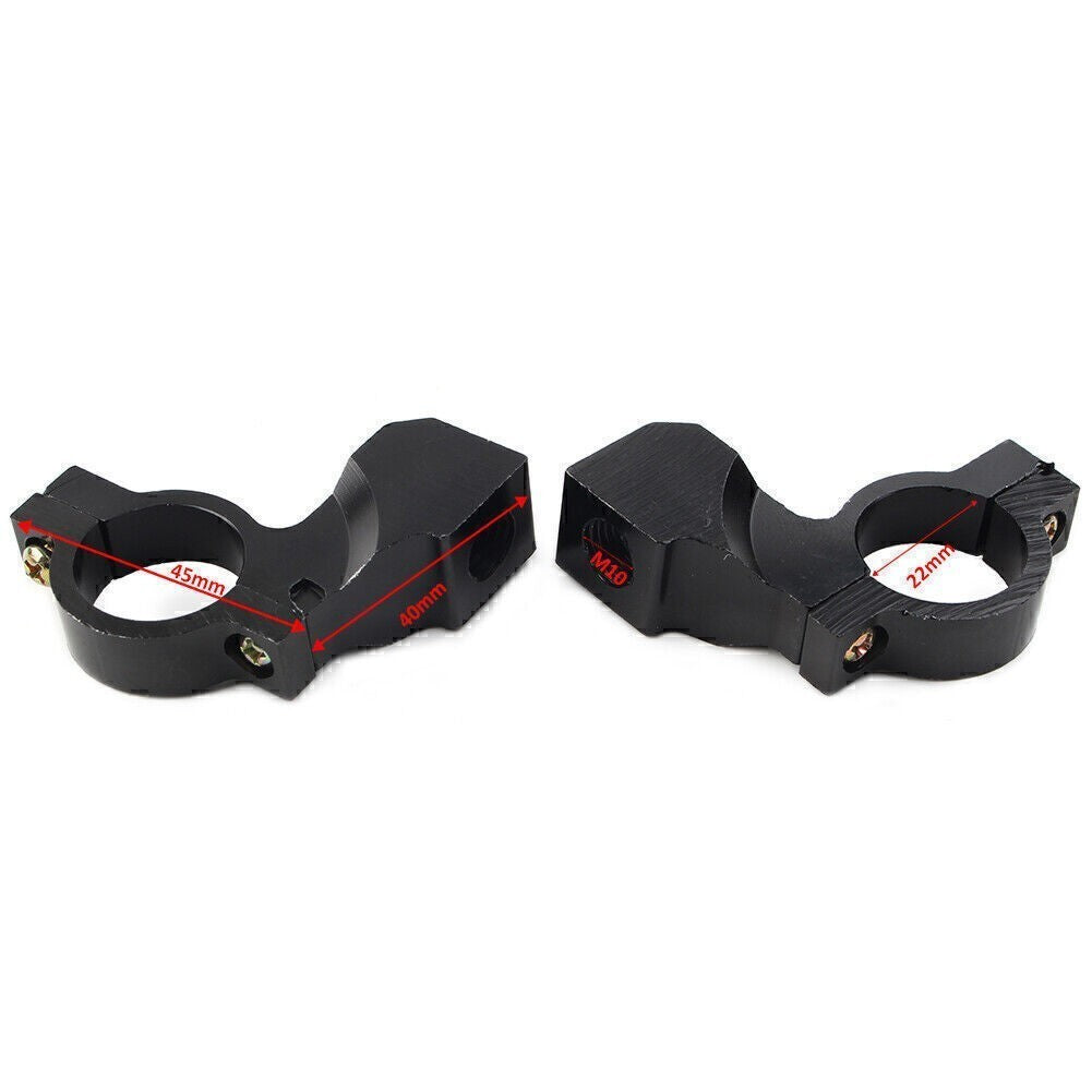 22mm 7/8" Motorcycle Bike Handlebar Rearview Mirror Mount Bracket Clamp Purple