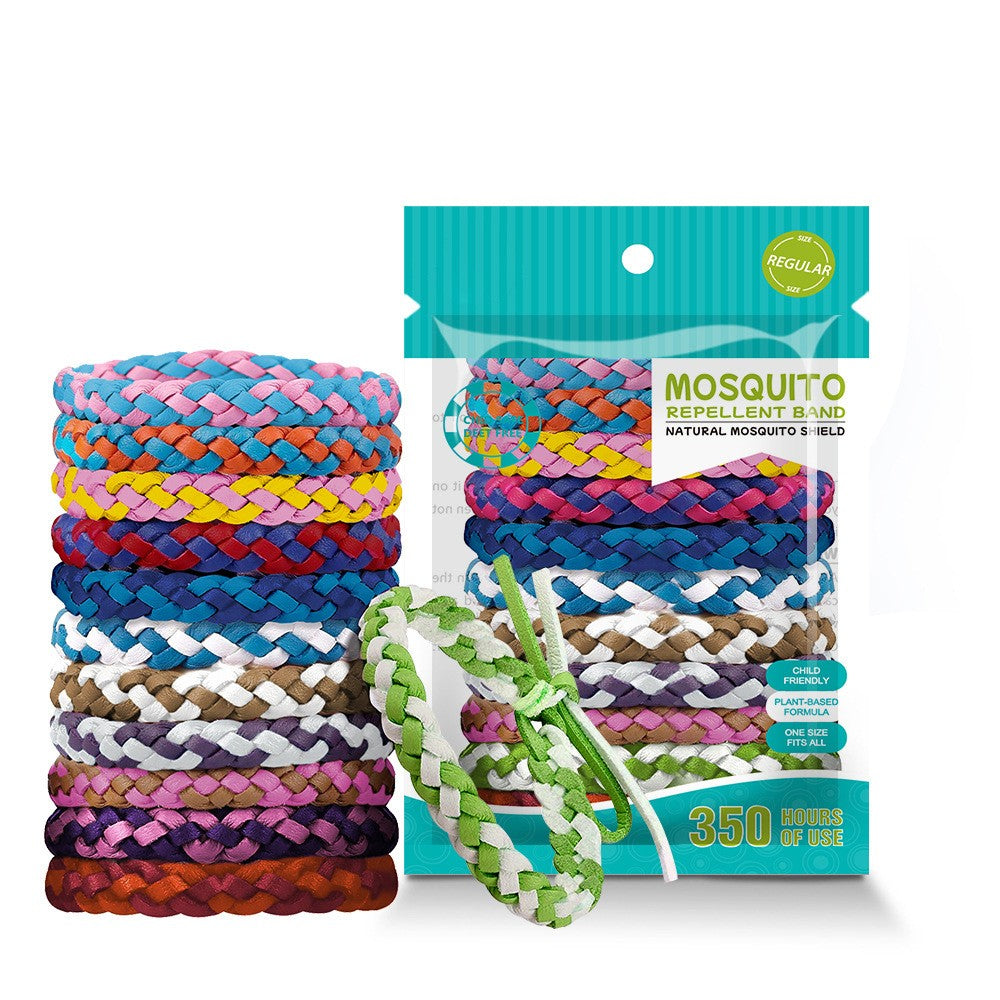 12X Mosquito Repellent Plastic Bracelets Natural Waterproof Deet-Free Non Toxic