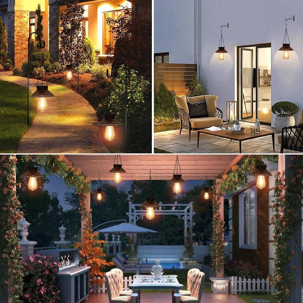 Pack of 2 Solar Light Bulbs – Replacement Solar Module for Garden Lights
