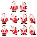 10 Pcs Xmas Mini Resin Snowman Figurines Christmas Miniature Decor Set