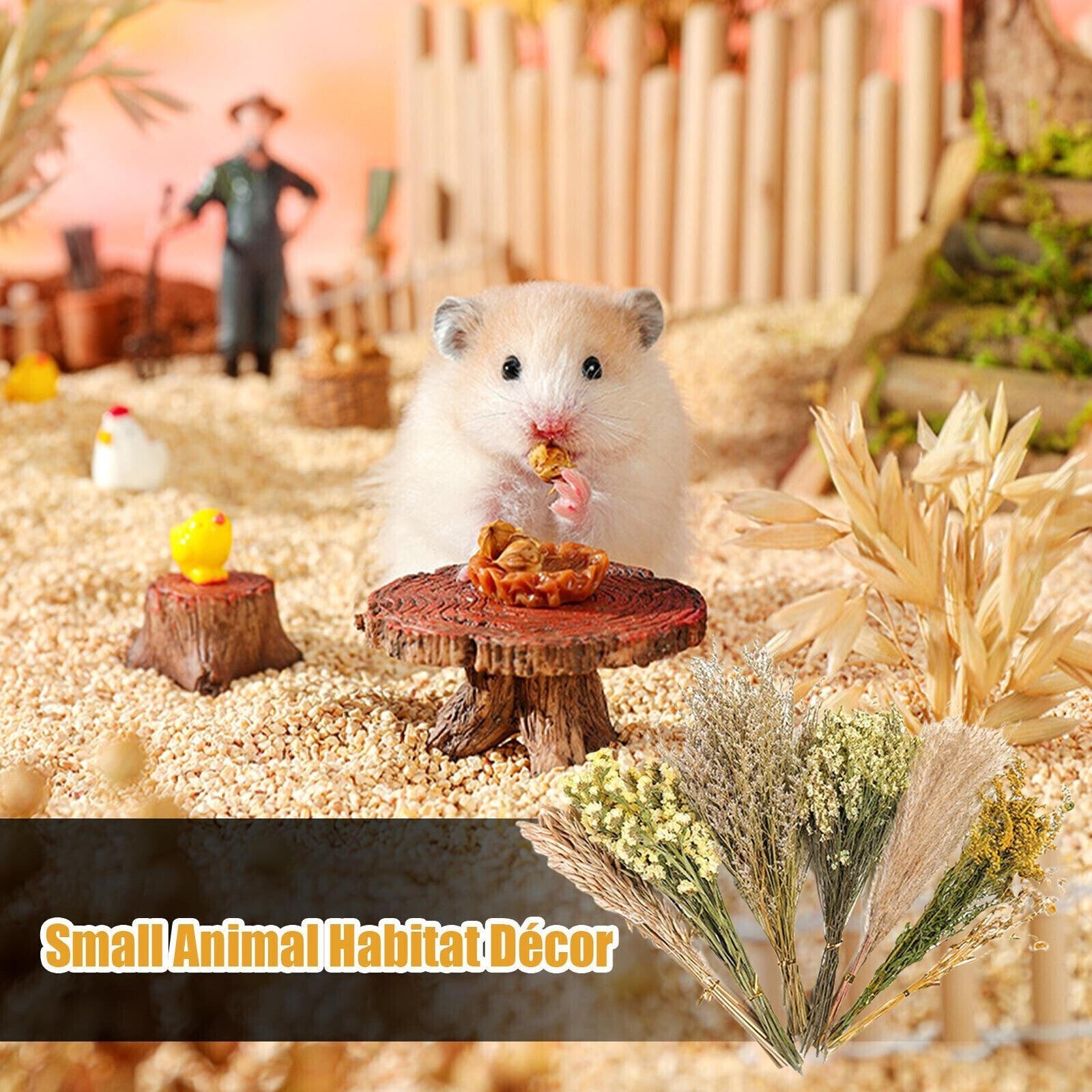 Natural Hamster Bedding Edible Flowers Herbs Sprays for Edible Grain NEW