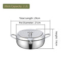 Stainless Steel Tempura Fryer Deep Frying Pan Kitchen Cookware