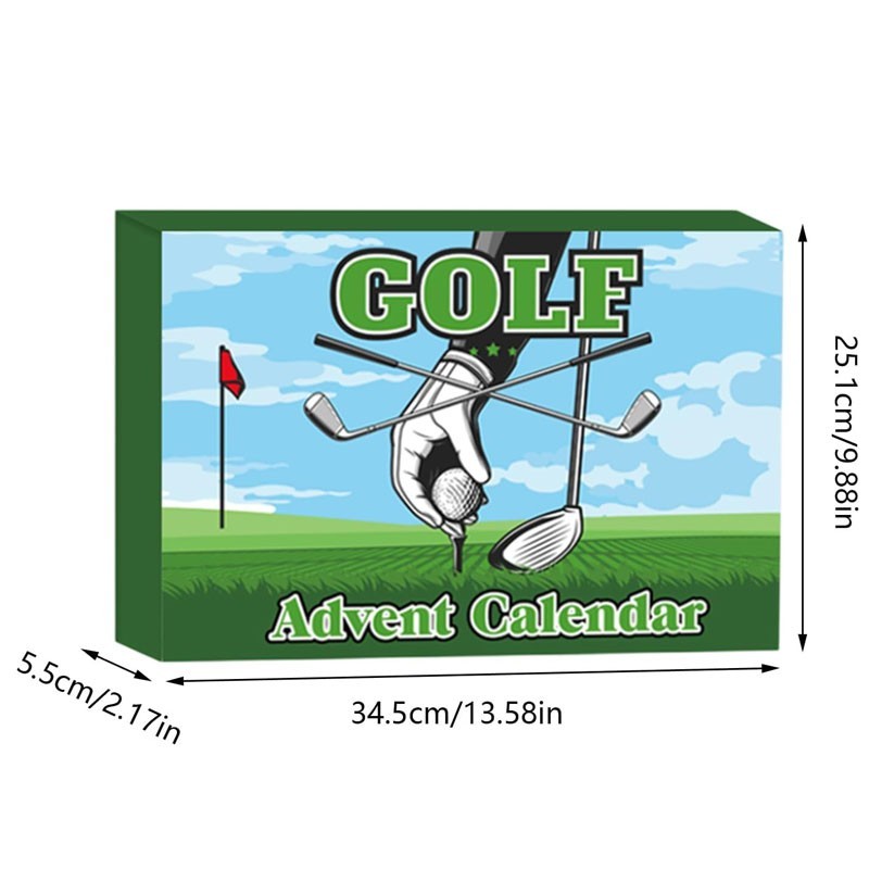 Golf Advent Calendar 2025, 24 Days Christmas Countdown Calendar with Golf Balls~