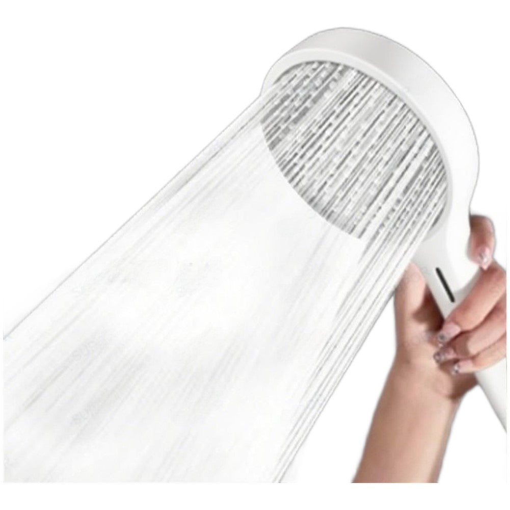 High Pressure Handheld Shower Head with Air Boost and Four Spray Modes.
