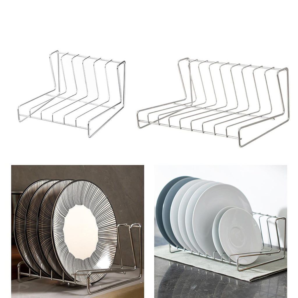 Dish Drying Rack Storage Holder Plate Organizer Dish Storage Rack for Home