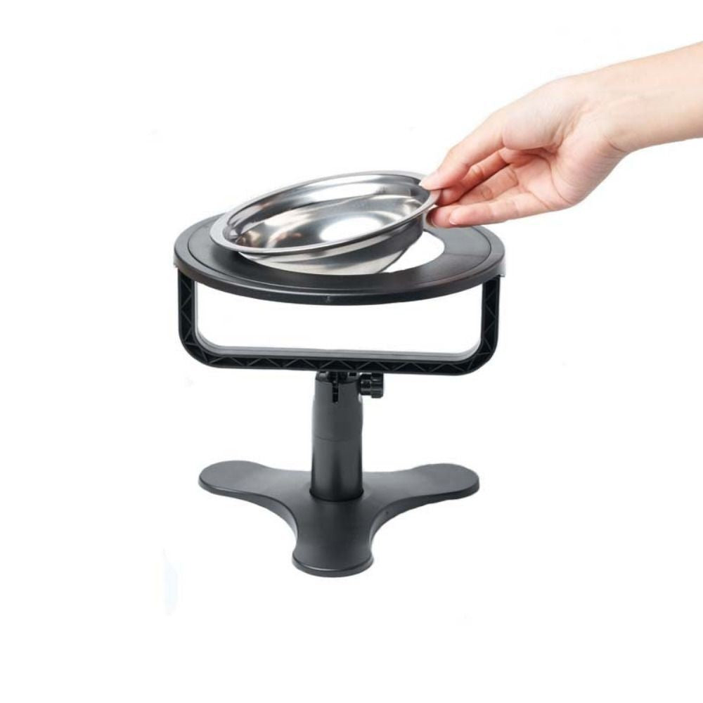 Elevated Dogs Bowl Large Size Height Adjustable Non-Slip Raised Metal Stands UK