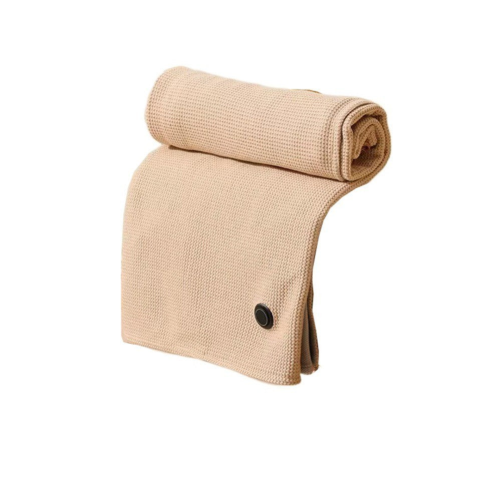 USB Heated Shawl Blanket Wearable Electric Heating Blanket with Zipper Closure