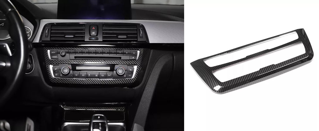 Carbon Fiber ABS AC Control CD Cover For BMW M3 M4 F80/82 2014-19 3 4 series F30