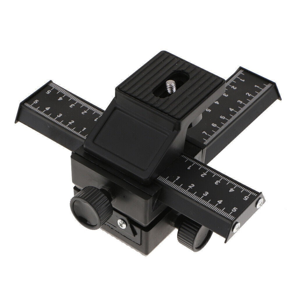 4-Way Adjustment Slide Cross Macro Slide Focusing Rail Slider