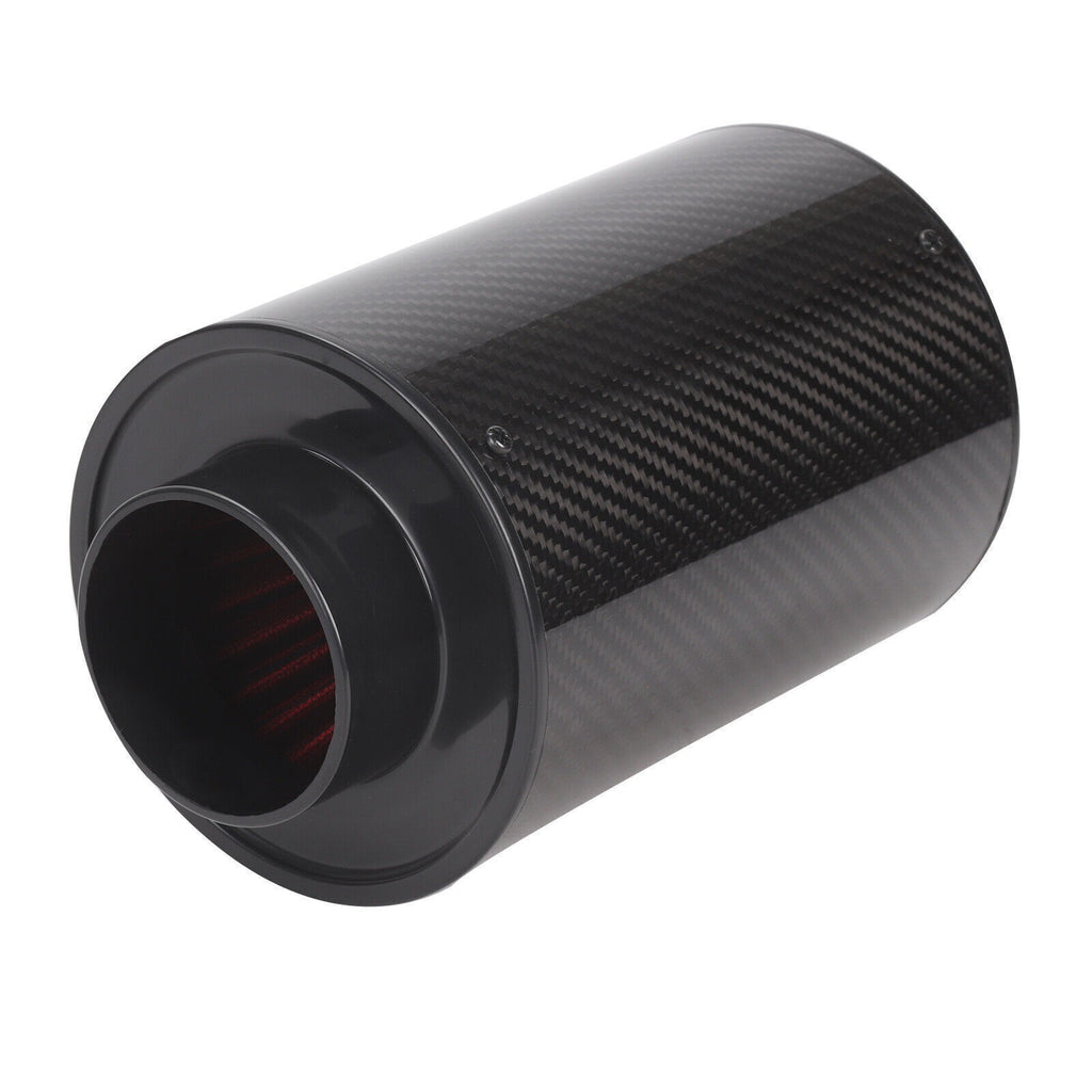 Car Cold Air Filter 3" Universal Feed Enclosed Induction Intake Pipe Hose Kit