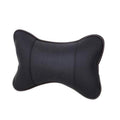 2x Auto Car Seat Head Neck Rest Leather Support Cushion Pad HeadRest Bone Pillow
