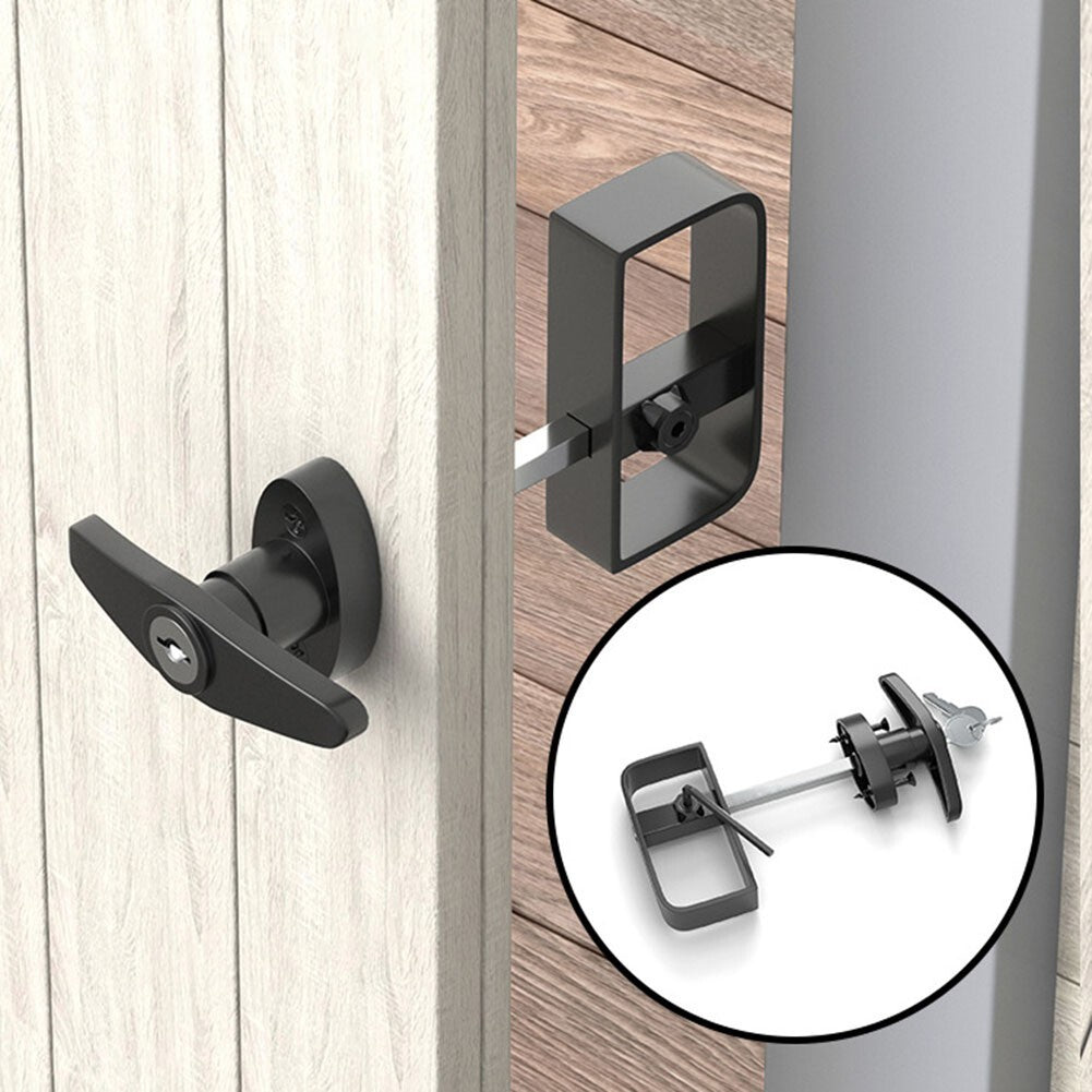 Secure For Shed Door Lock with T Handle and 2 Keys Long lasting Performance