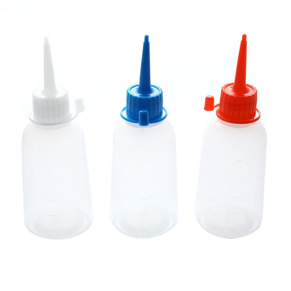 100ml Plastic Clear Tip Applicator Bottle Plastic Squeeze Bottle With Tip  sh