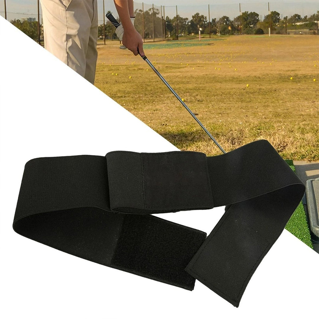 810*81MM Portable Golf Swing Trainer Aid Correcting Arm Band Practice Tool Black