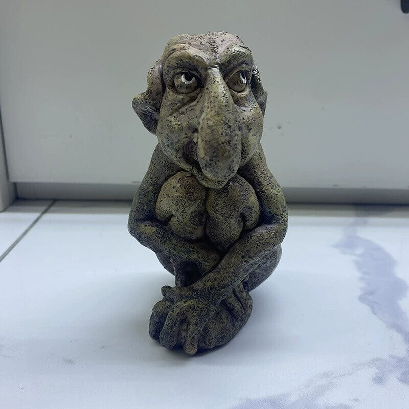 Gargoyle Statue Sculpture Ornament Mischievous Home Buddy Garden Figurine Decor