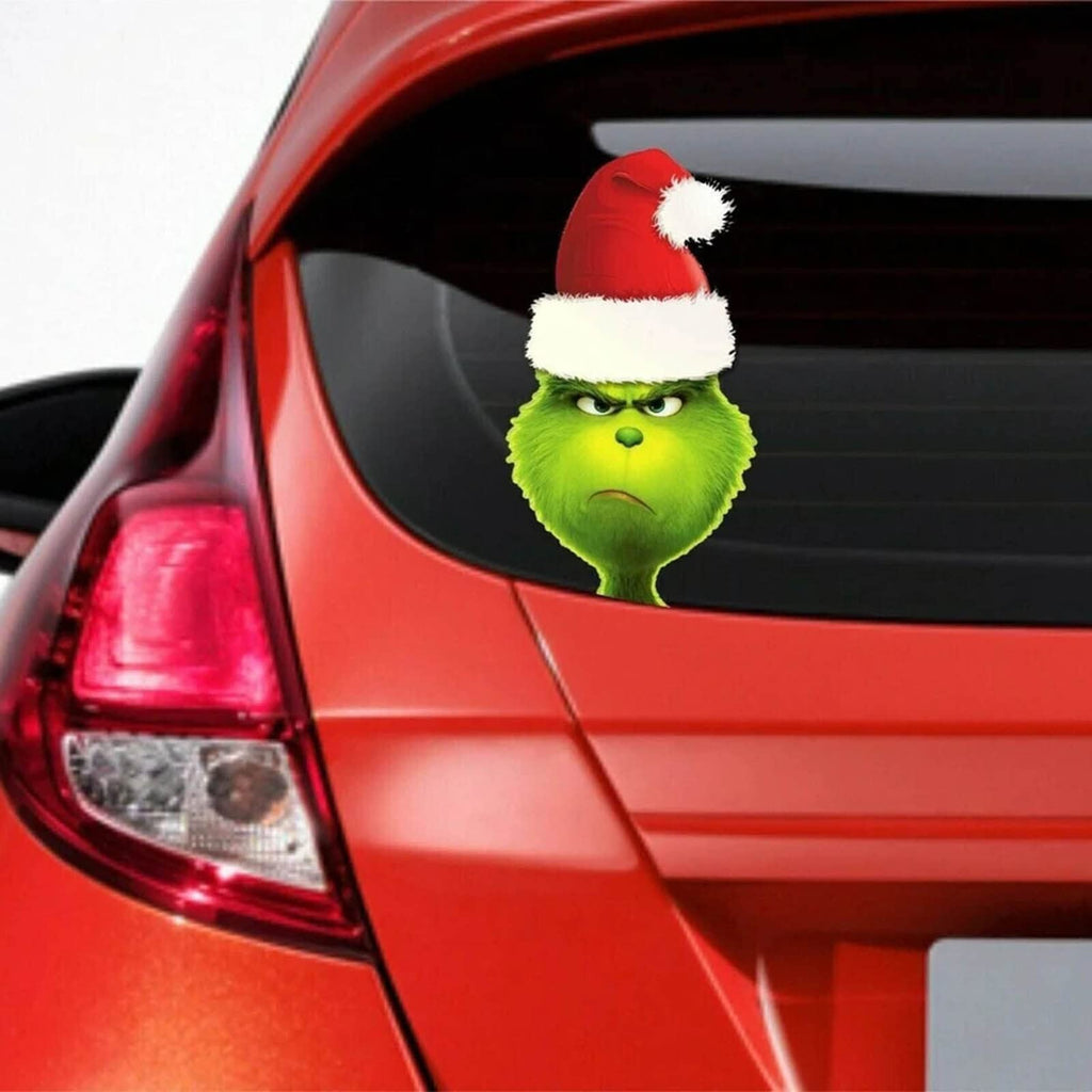 10x Christmas Grinch Sticker Decoration Christmas Car Truck Window Sticker