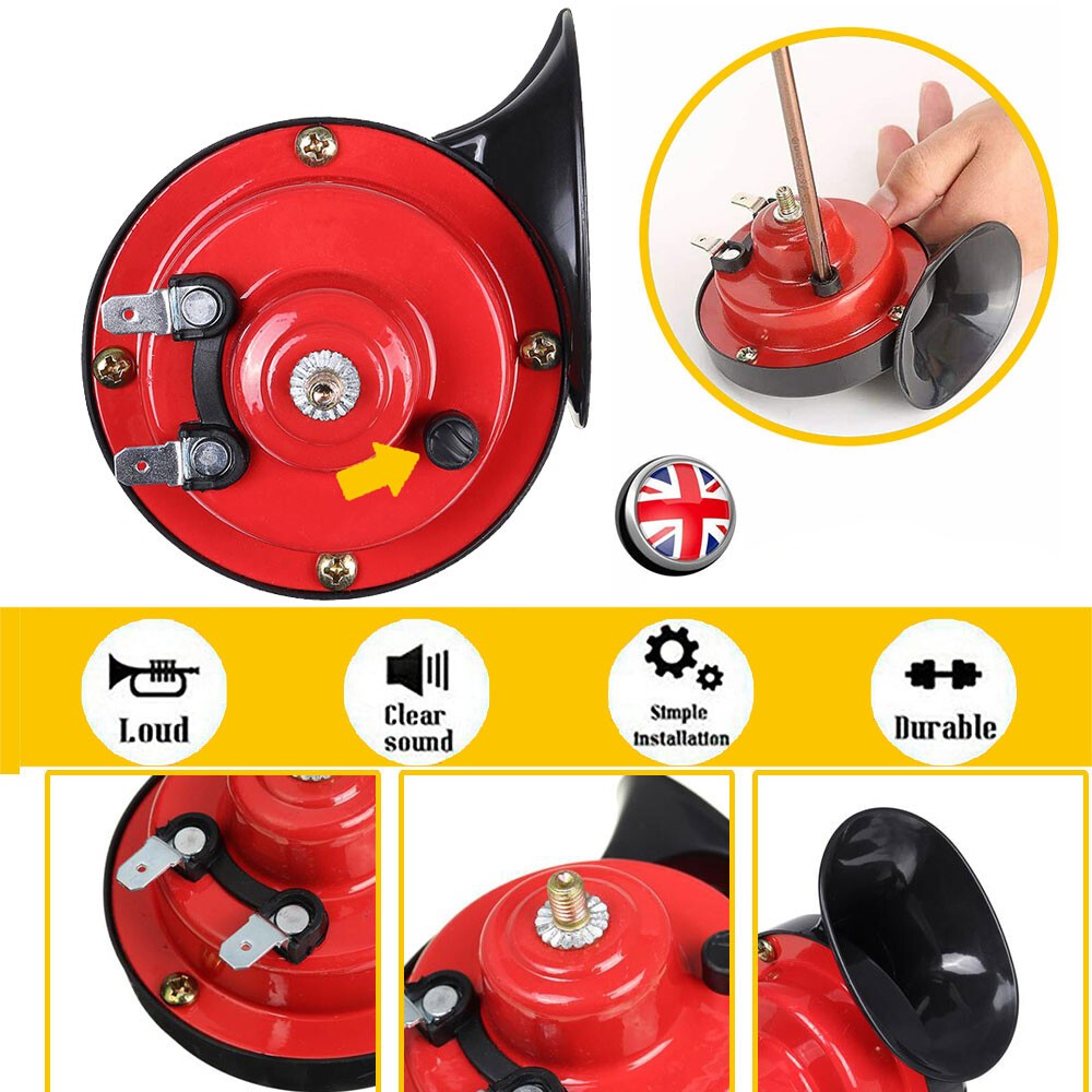 300DB Super Train Horn For Trucks SUV Motorcycles Car-Boat 12V Vehicle Universal