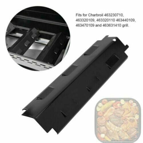 Fits BBQ Gas Grill 4X Black Heat Plate Burner Cover Spare Parts Stainless Steel