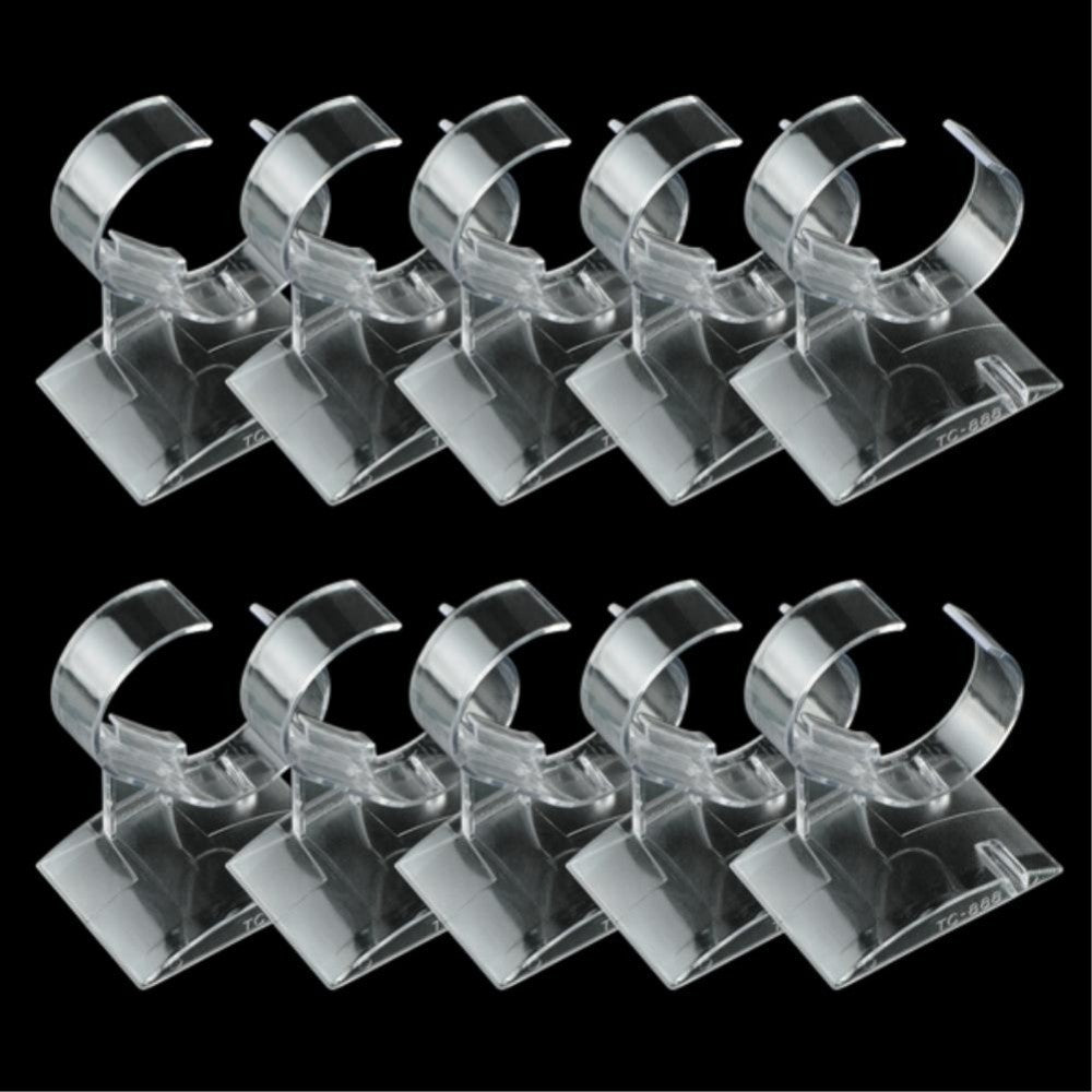 10pcs Wristband Showcase Watch Stand Rack Acrylic Clear Display Holder