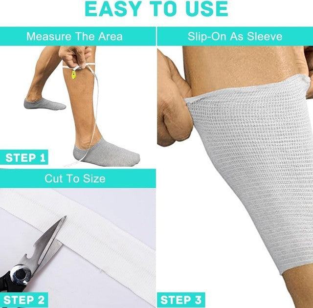 5cm x 5m Tubular Bandage Two Way Stretch Dressing Elastic Bandage for Wrist Arm
