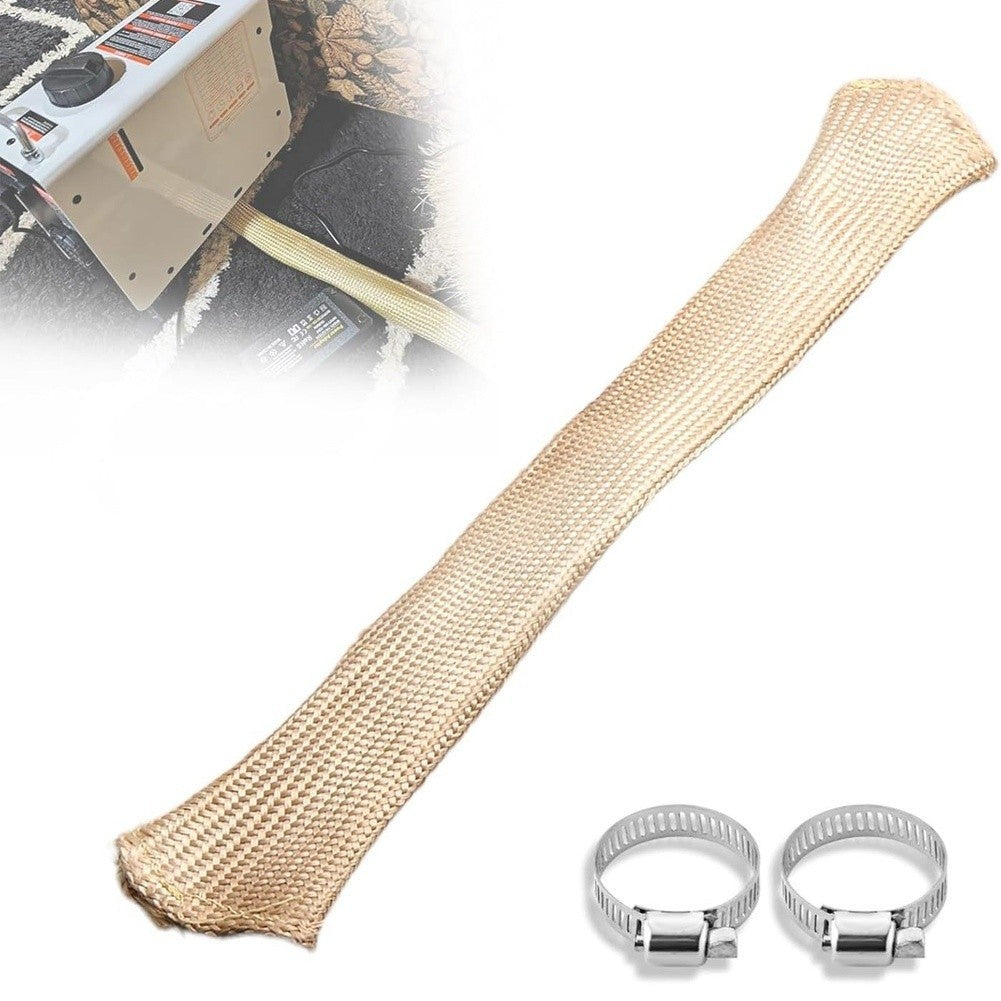 Exhaust Pipe Heat Shield Sleeve Non Woven Material 50 x 3.8cm for Engines