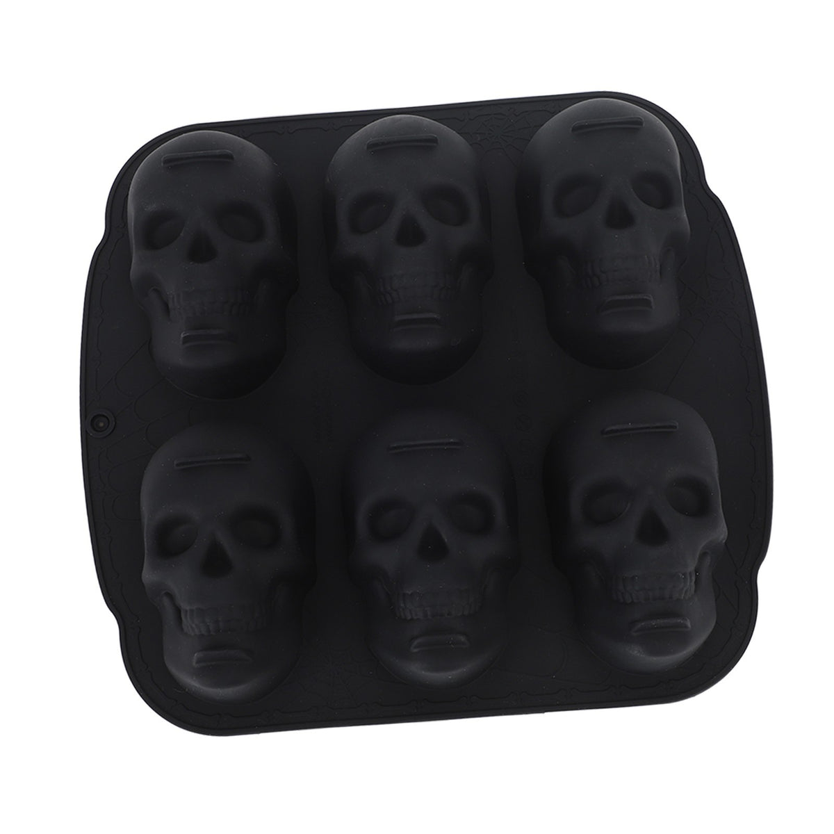 Skull Head Mold Baking Soft Silicone Skeleton Head Cake Mold For Cake Halloween