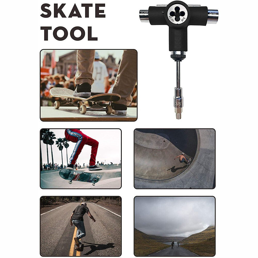 Roller Skate Wrench T-shape Skate Tool Skateboards Wrench Skateboard Repair Tool