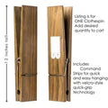 Giant Clothespin Bathroom Towel Holder | Huge 12” Clothes pin | Farmhouse