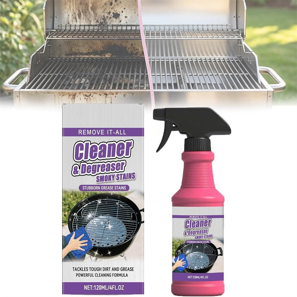 Grill Degreaser Spray Extra Fast-Acting Heavy-Duty BBQ Cleaner for Greasy Grates