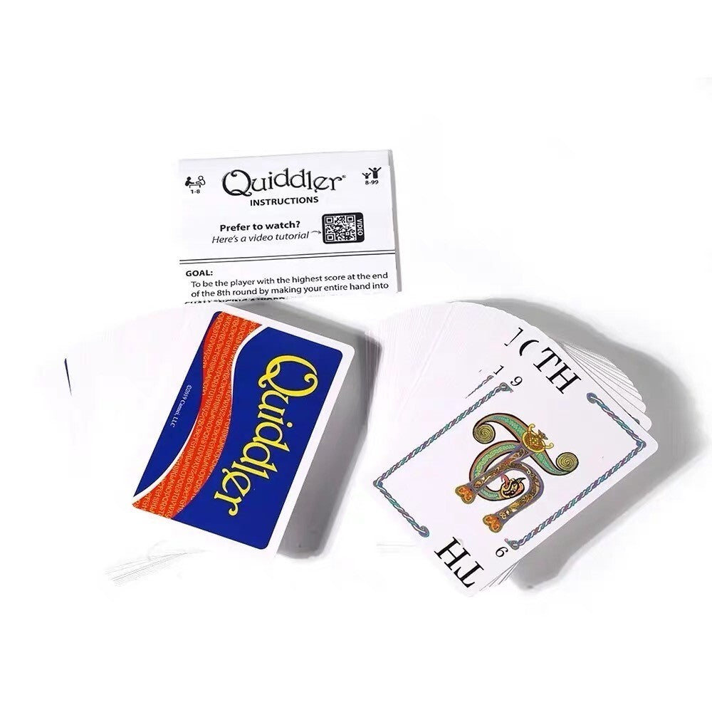 Quiddler Card Game Board Game Entertainment Couples Friends Family