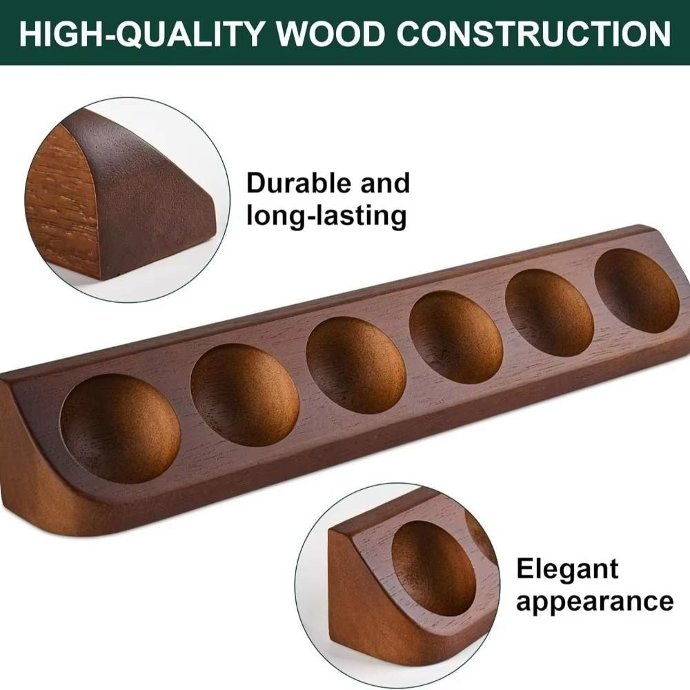 Wooden Golf Ball Display Case 6 Grids Can Wall Mount Golf Ball Stand Holder