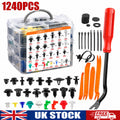1240xCar Body Trim Clips Plastic Push Pin Rivet Screw Panel Fasteners UK