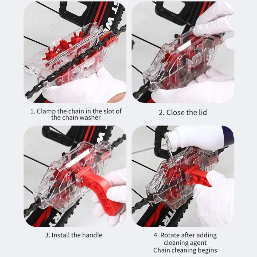 Bicycle Chain Cleaner Mountain Road Bike Chain Cleaning Accessories Portable