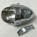 Bike Chrome Bright LED Vintage Retro Bicycle Headlight Front Head Light Fog Lamp